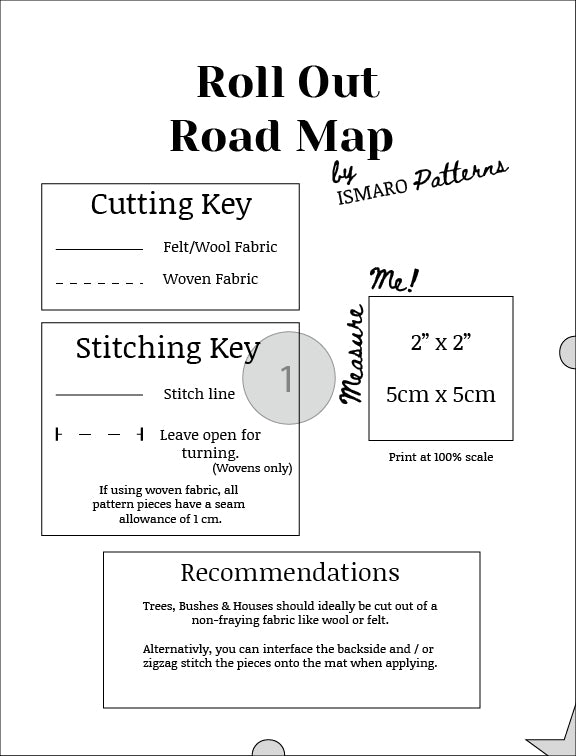 Roll-Out Road Mat PDF Sewing Pattern | Travel Play Mat