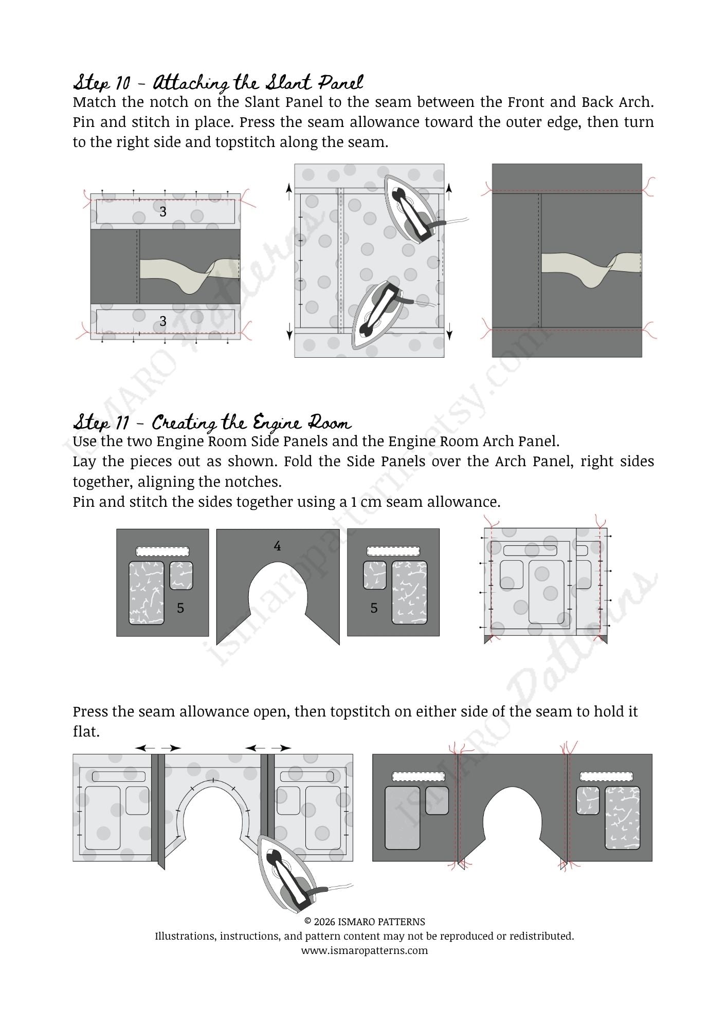 Little Locomotive PDF Sewing Pattern | Toy Train Storage Bag