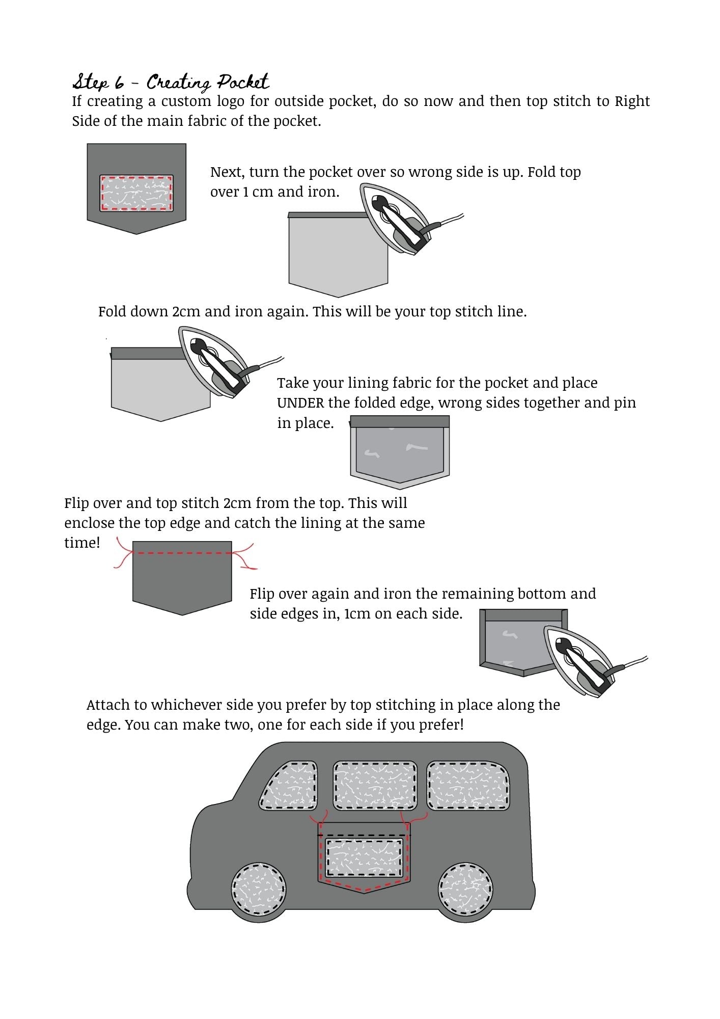 Van Duffle Bag PDF Sewing Pattern | Kids Travel Bag