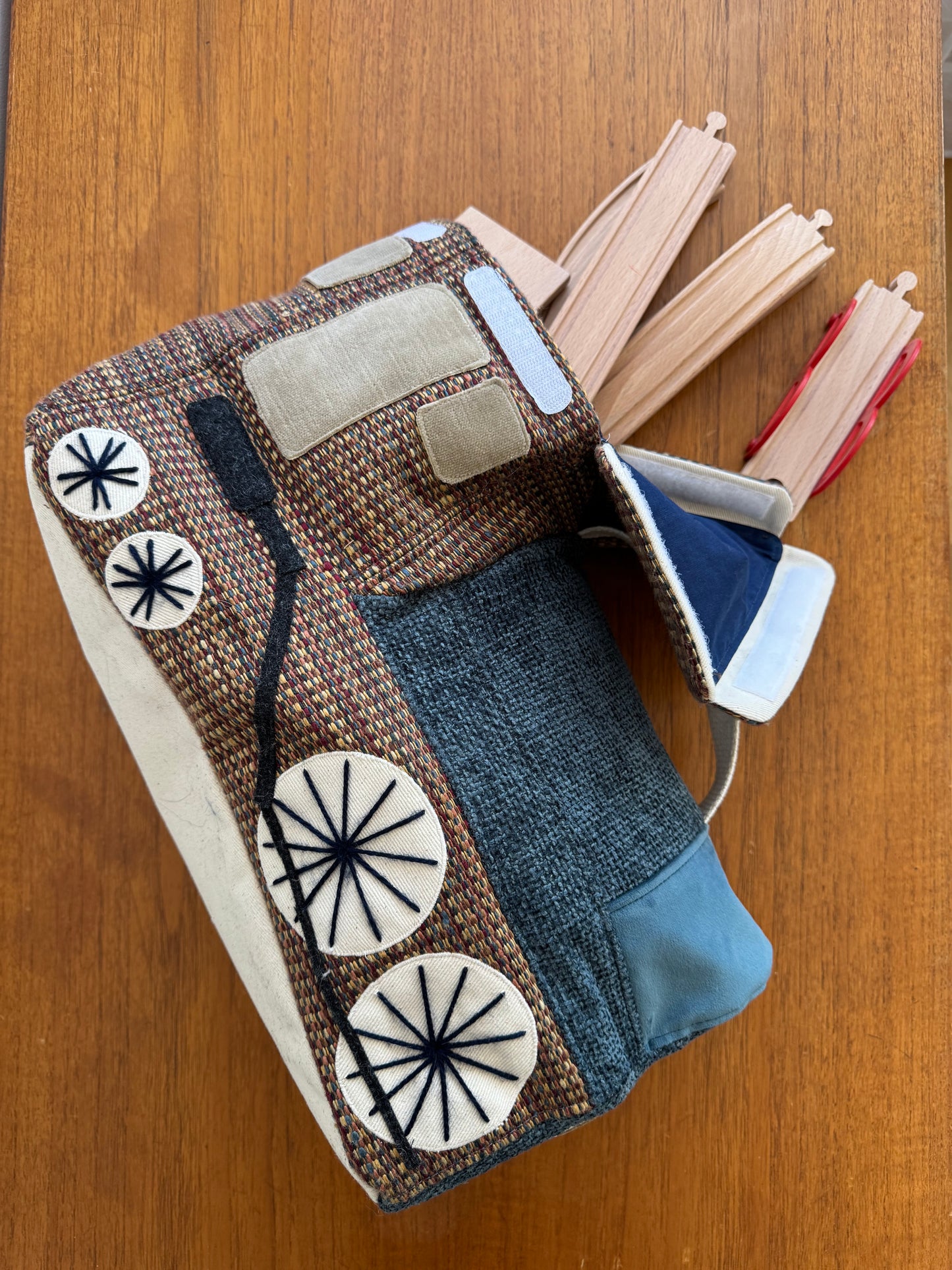 Little Locomotive PDF Sewing Pattern | Toy Train Storage Bag