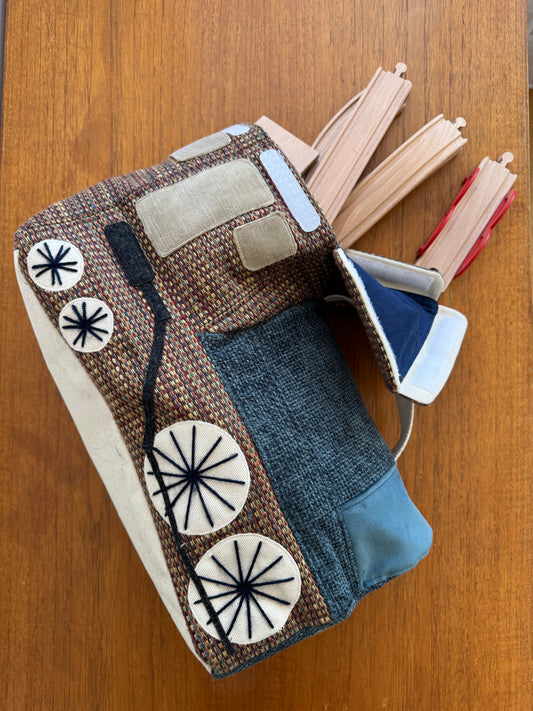 Little Locomotive PDF Sewing Pattern | Toy Train Storage Bag