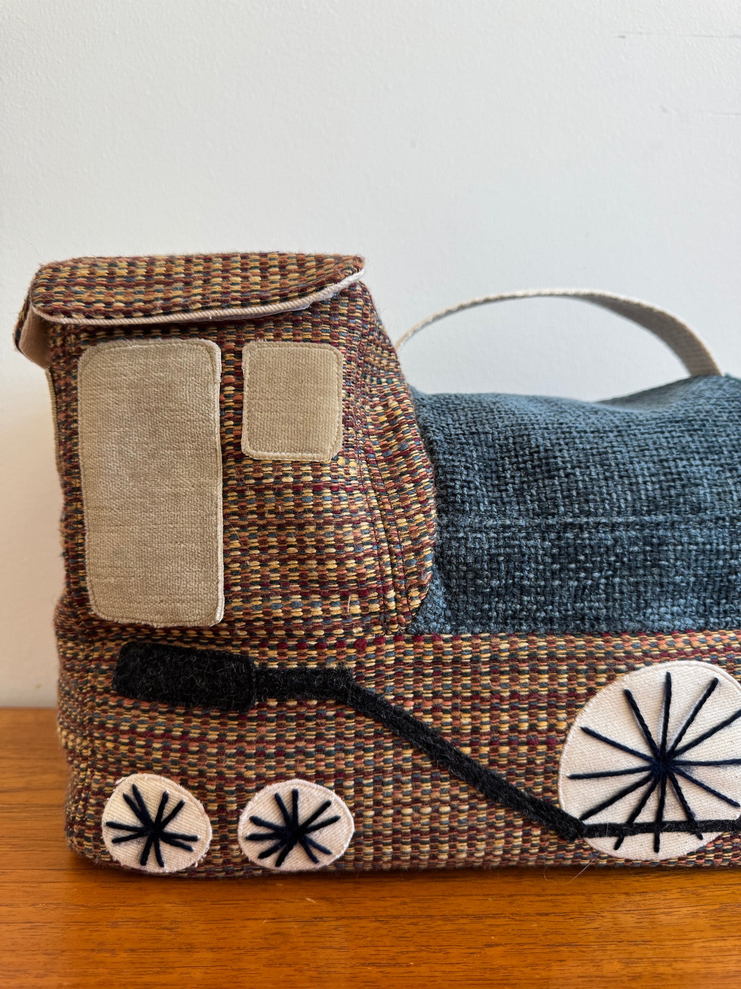 Little Locomotive PDF Sewing Pattern | Toy Train Storage Bag