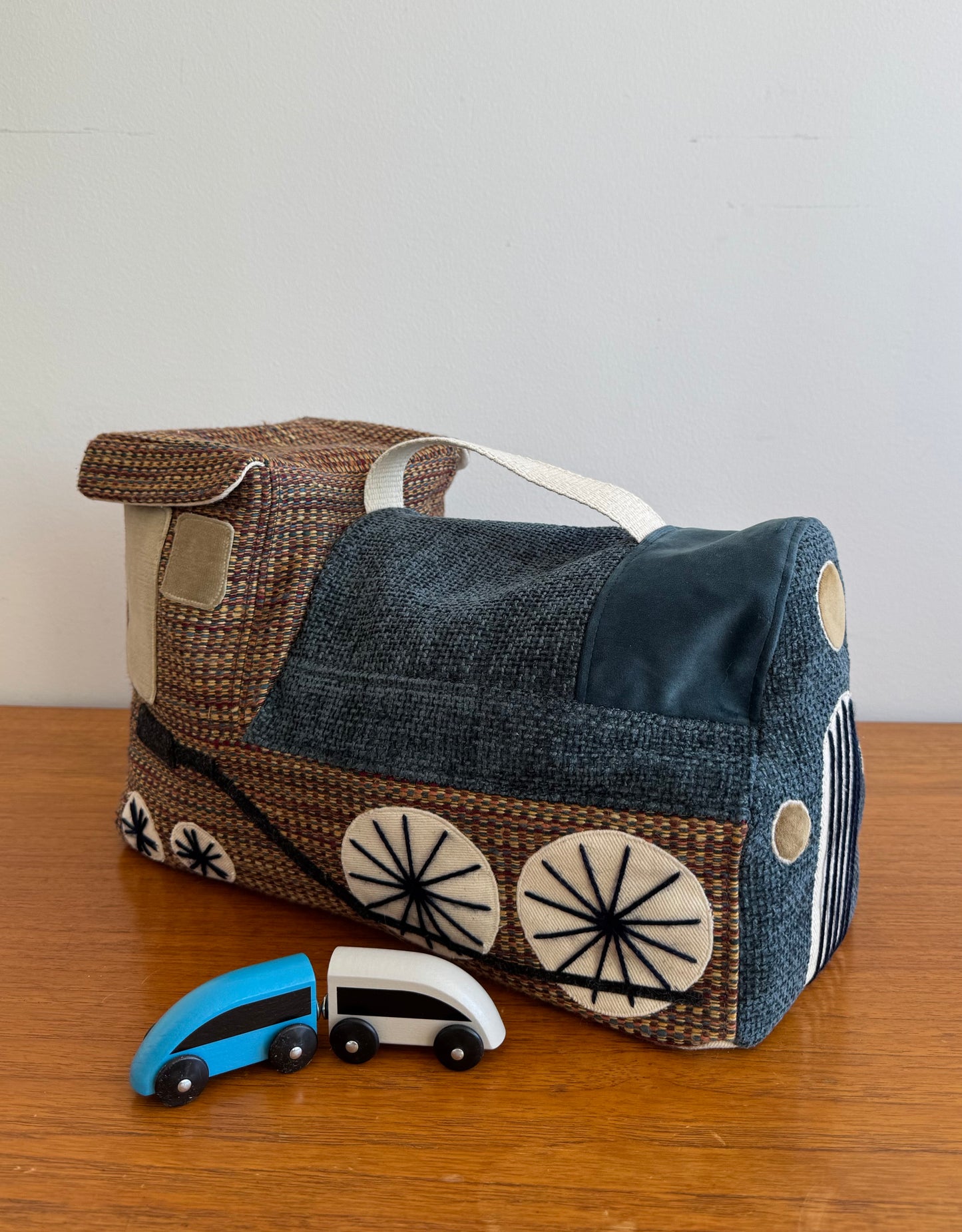 Little Locomotive PDF Sewing Pattern | Toy Train Storage Bag