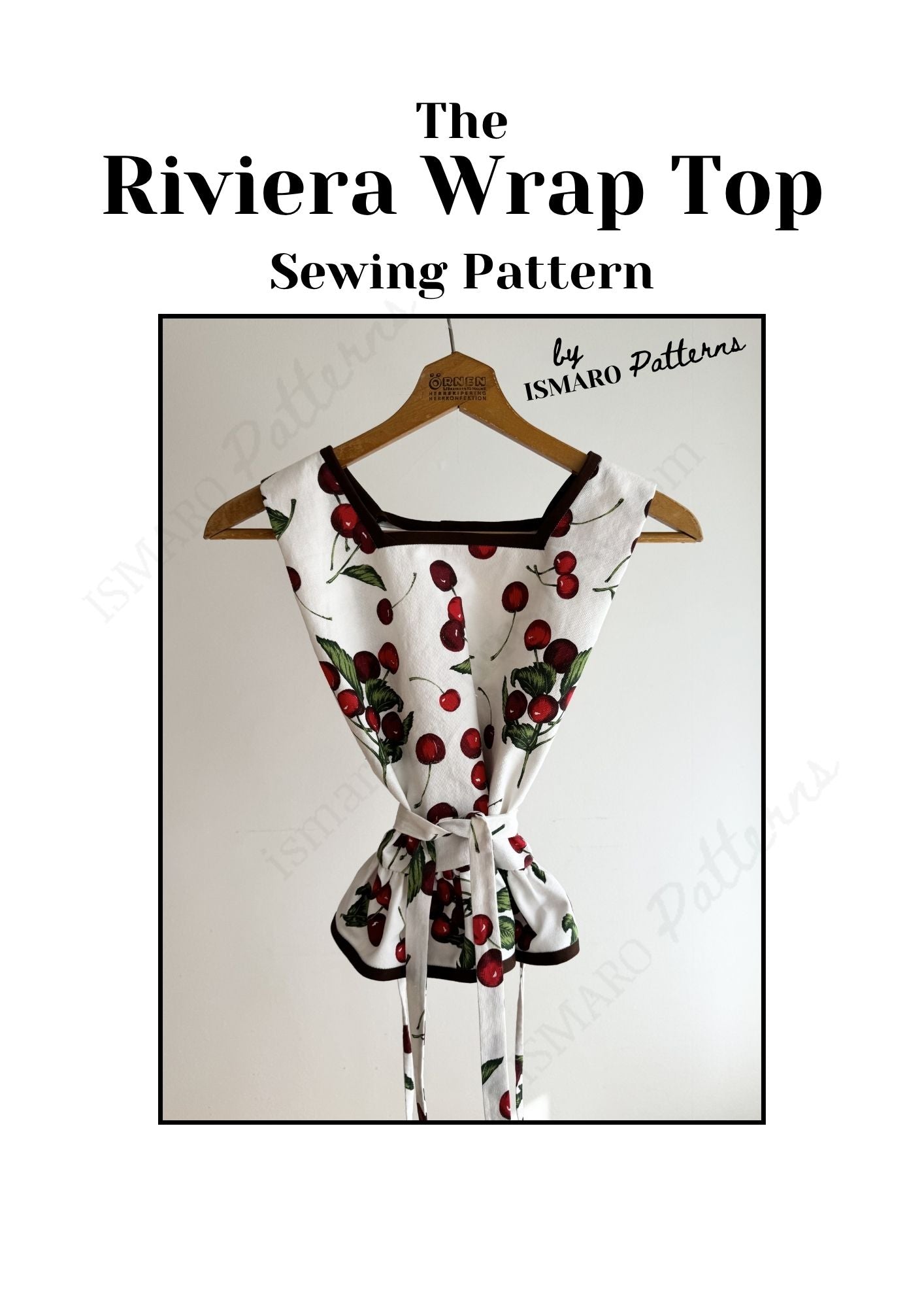 Riviera Wrap Top PDF Sewing Pattern | Wrap Blouse