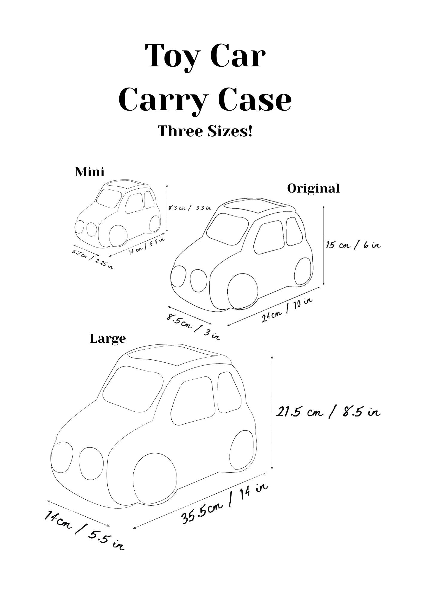 Toy Car Carry Case Collection | 3 PDF Sewing Patterns